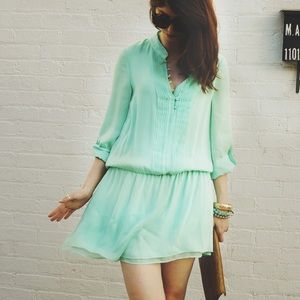 Alice and Olivia mint green dress